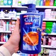 Clear Anti-Dandruff Shampoo Pump for Men, Anti Hair Fall Model