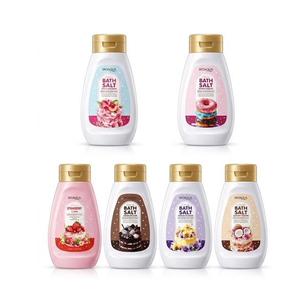 Bio Aqua bath salt, suitable for all skin types, weight 430 grams