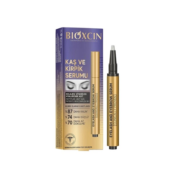Eyebrow and eyelash strengthening serum hyaluronic acid model