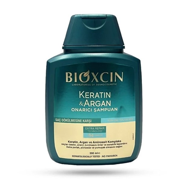 Bioxin Green Anti-Hair Loss and Repairing Shampoo containing Argan Oil and Keratin
