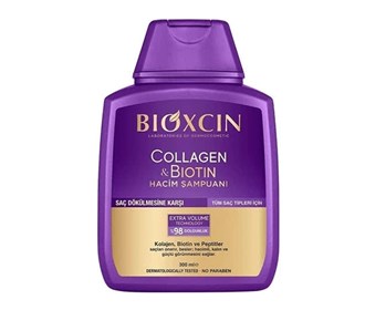 Bioxin anti-hair loss shampoo containing biotin and collagen