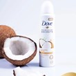 Dove antiperspirant spray for women, coconut scent, volume 250 ml