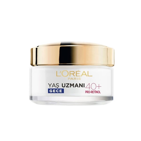 L'Oreal Yas Uzmani anti-wrinkle night cream over 40 years old